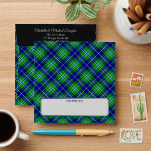 Enveloppe Clan Douglas Tartan