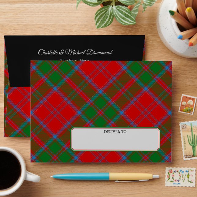 Enveloppe Clan Drummond Tartan (Desk)