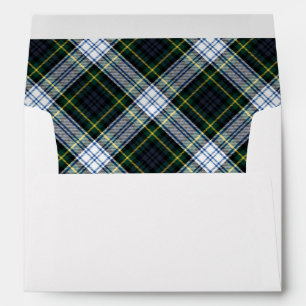 Enveloppe Clan élégant Rustique Plaid Gordon Tartan