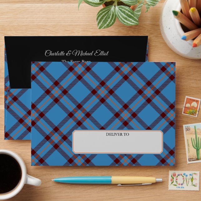 Enveloppe Clan Elliot Tartan antique (Desk)