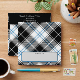Enveloppe Clan Forbes robe Tartan