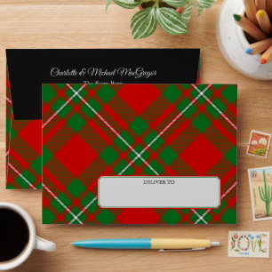 Enveloppe Clan Gregor Tartan