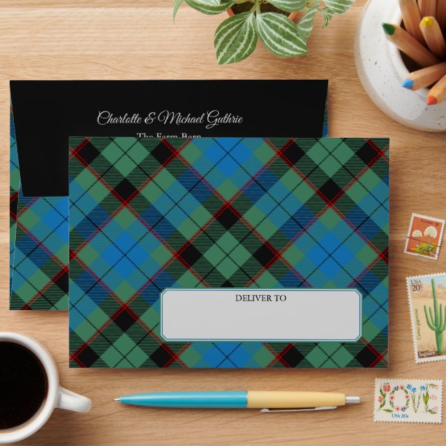 Enveloppe Clan Guthrie Tartan (Desk)