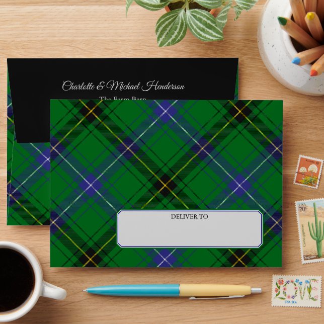 Enveloppe Clan Henderson Tartan (Desk)