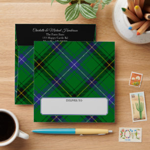 Enveloppe Clan Henderson Tartan