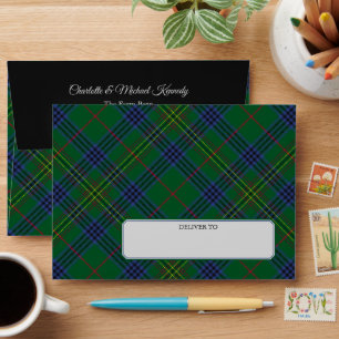 Enveloppe Clan Kennedy Tartan