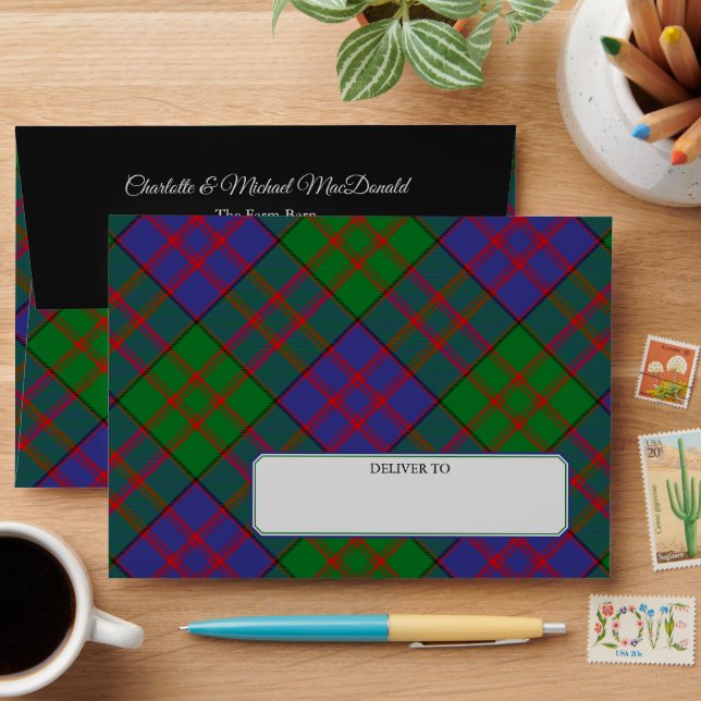 Enveloppe Clan MacDonald Tartan (Desk)