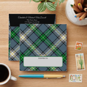 Enveloppe Clan MacDowall Tartan