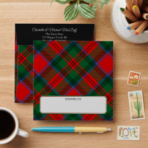 Enveloppe Clan MacDuff Tartan