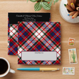 Enveloppe Clan MacFarlane robe Tartan