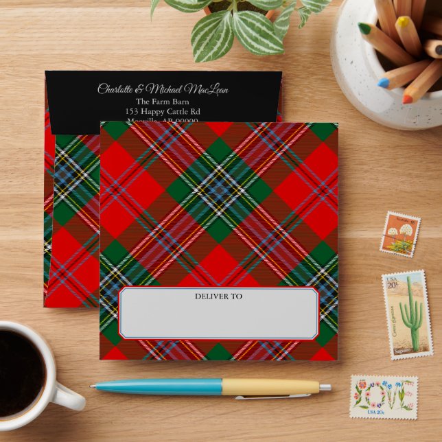 Enveloppe Clan MacLean Tartan (Desk)