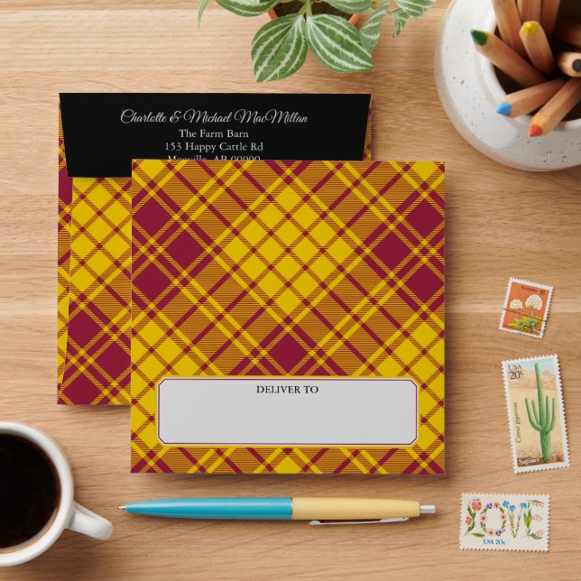Enveloppe Clan MacMillan robe Tartan (Desk)