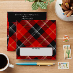 Enveloppe Clan Marjoribanks Tartan