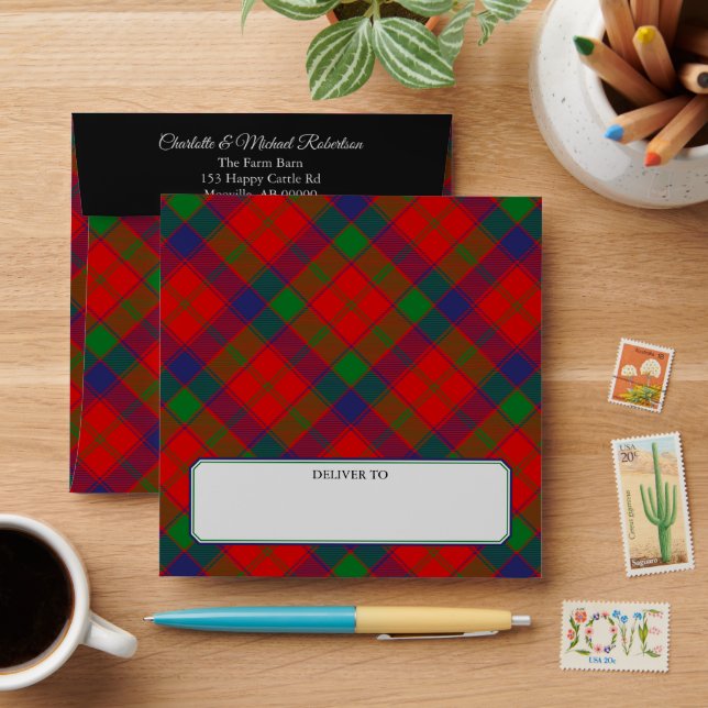 Enveloppe Clan Robertson Tartan (Desk)