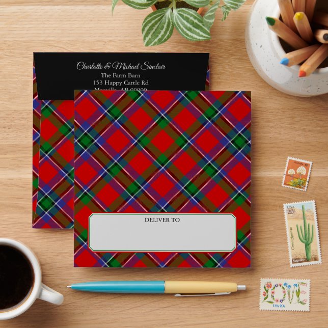 Enveloppe Clan Sinclair Tartan (Desk)