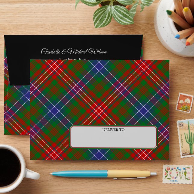 Enveloppe Clan Wilson Modern Tartan (Desk)