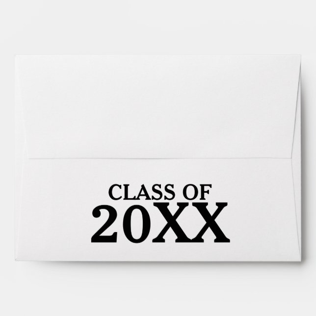 Enveloppe Classe de diplôme personnalisée (Dos (Haut rabat))