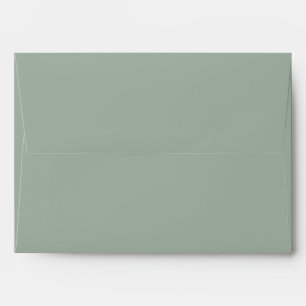 Enveloppe Classic Solid Matching Mariage Blank Dusty Sage