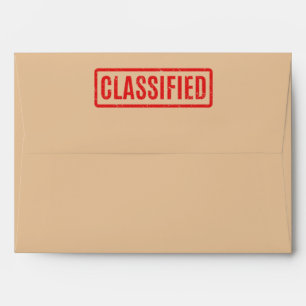 Enveloppe classifiée estampée
