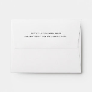 Enveloppe classique avec impression d'adresse de r