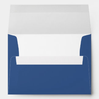 Enveloppe Classique Bleu Mariage Chic Élégant Simple Moderne