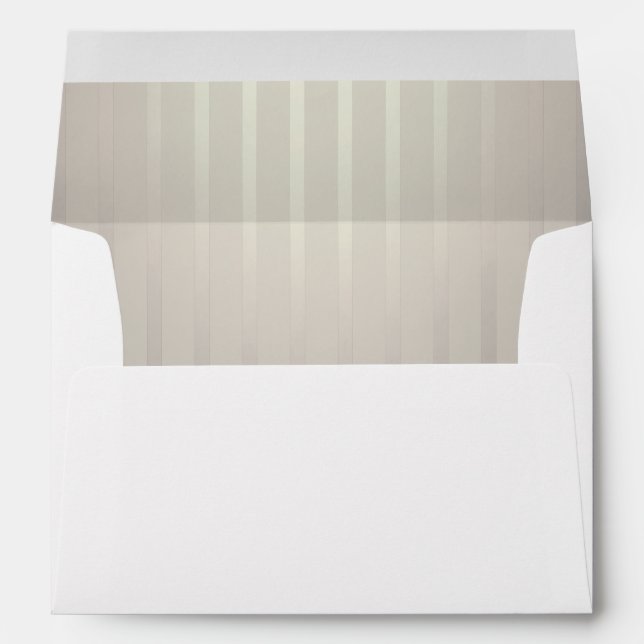 Enveloppe Classique Champagne Beige Ivory Pearl Mariage (Dos (Bas))