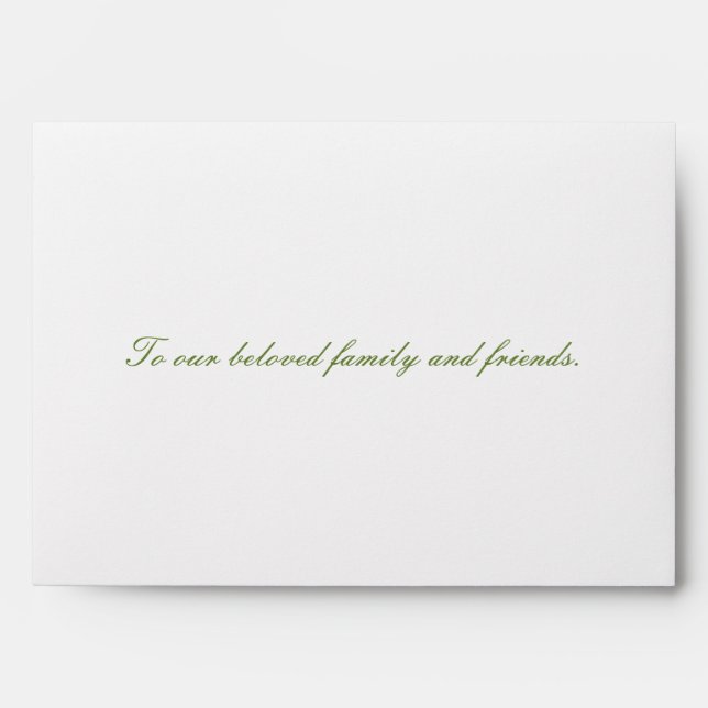 Enveloppe Classique Elegant Luxe Simple Mariage (Devant)