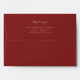 Enveloppe Classique simple Falu rouge
