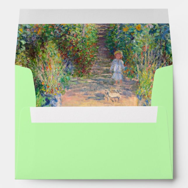 Enveloppe Claude Monet - Le jardin de l'artiste à Vetheuil (Dos (Bas))