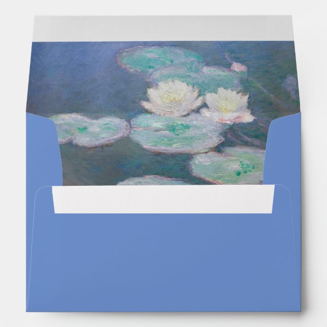 Enveloppe Claude Monet - Lys à eau, effet du soir (Dos (Bas))