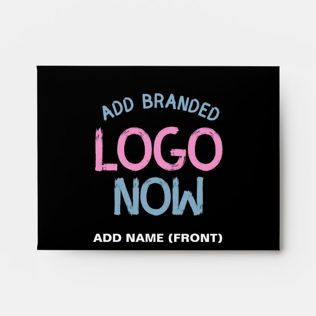 ENVELOPPE CLIENT SIMPLE CONTEMPORAIN PROPRE NOIR MODE (Devant)