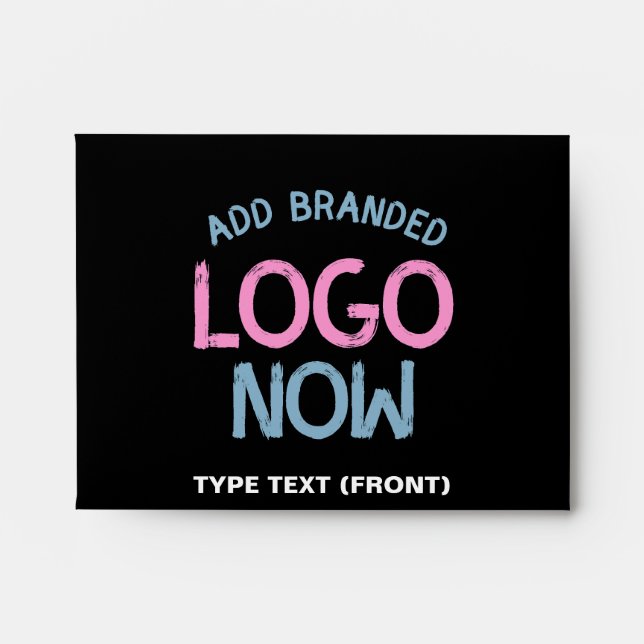 ENVELOPPE CLIENT SIMPLE CONTEMPORAIN PROPRE NOIR MODE (Devant)