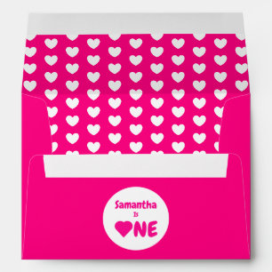 Enveloppe Coeur 1er anniversaire