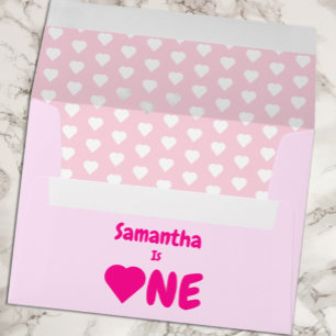 Enveloppe Coeur 1er anniversaire