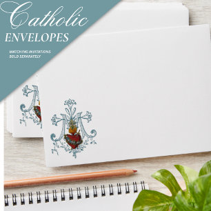 Enveloppe Cœur Immaculé de Marie Catholique Religieux