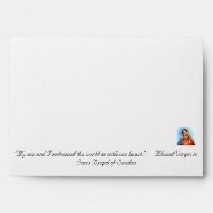 Enveloppe Coeur immaculé de Marie et Coeur sacré de Jésus