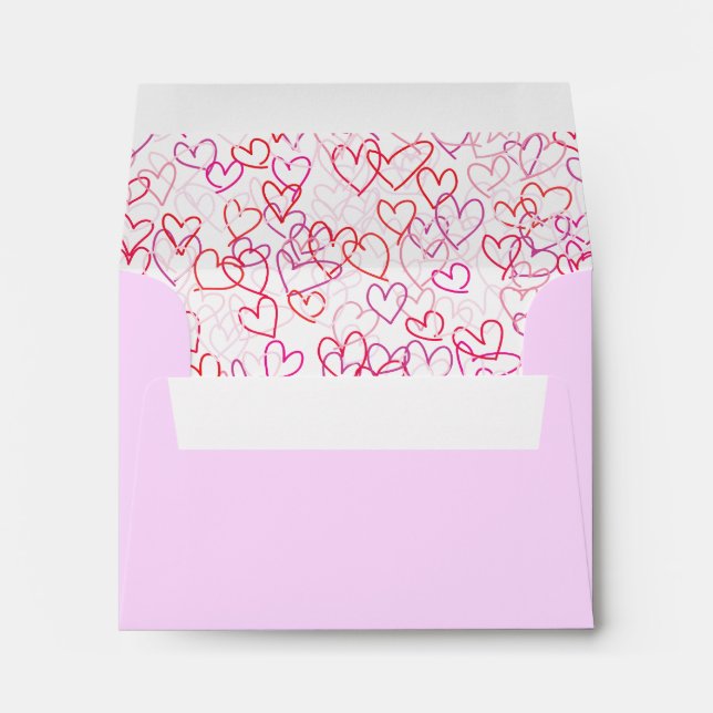 Enveloppe Coeurs (Dos (Bas))
