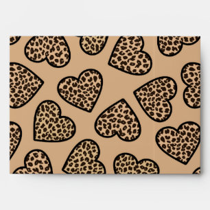 Enveloppe Coeurs d'impression Cheetah