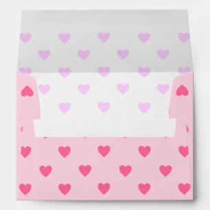Enveloppe Coeurs roses A7