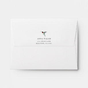 Enveloppe Colibri à gorge blanche personnalisé