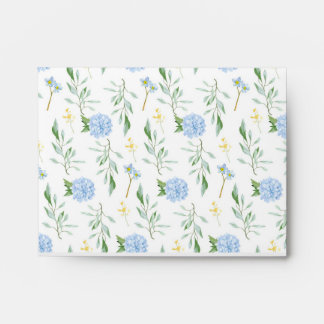 Enveloppe Collection Bleue Florale 4,25 x 5,6