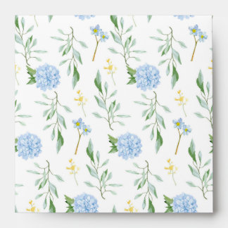 Enveloppe Collection Bleue Florale 5,25 x 5,25