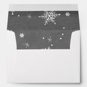 Enveloppe Collection de flèches de neige dessinées à la m