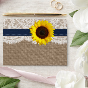 Enveloppe Collection de Mariages de tournesol rustique - Mar