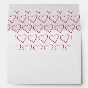 Enveloppe Collection de Mariages d'enveloppes de coeur en re