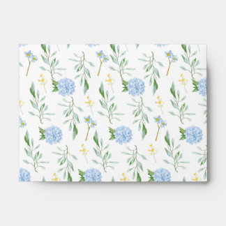Enveloppe Collection Florale Bleue 4 x 6
