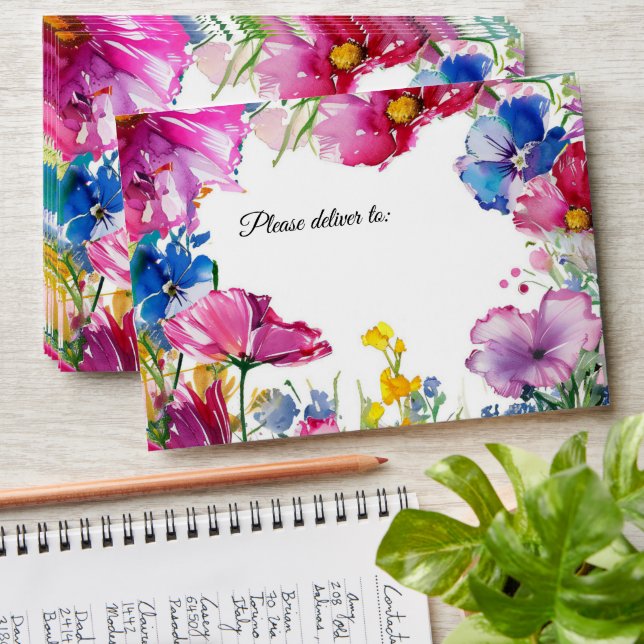 Enveloppe Collection 🌻 unique 💗 🌹 Fleurs de prairie (Stacked)