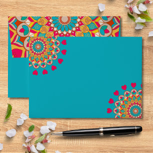 Enveloppe Coloré Ethnic Mandala Bold & Bright Mariage
