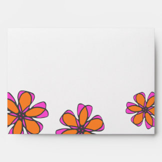 Enveloppe colorée de fleurs moisissures