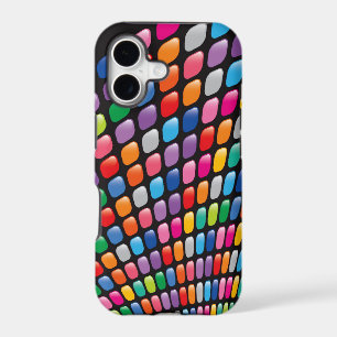 Enveloppe colorée de téléphone de points